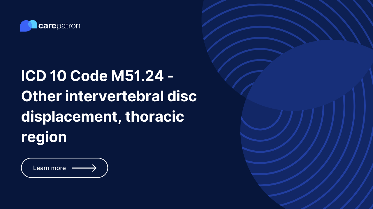Dx Code M5106 M51.24 – Other intervertebral disc displacement, thoracic region | ICD ...