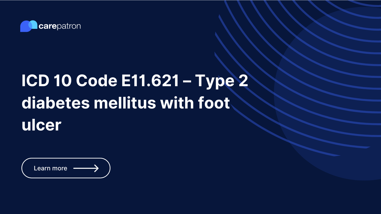 E11.621 Type 2 diabetes mellitus with foot ulcer ICD10CM