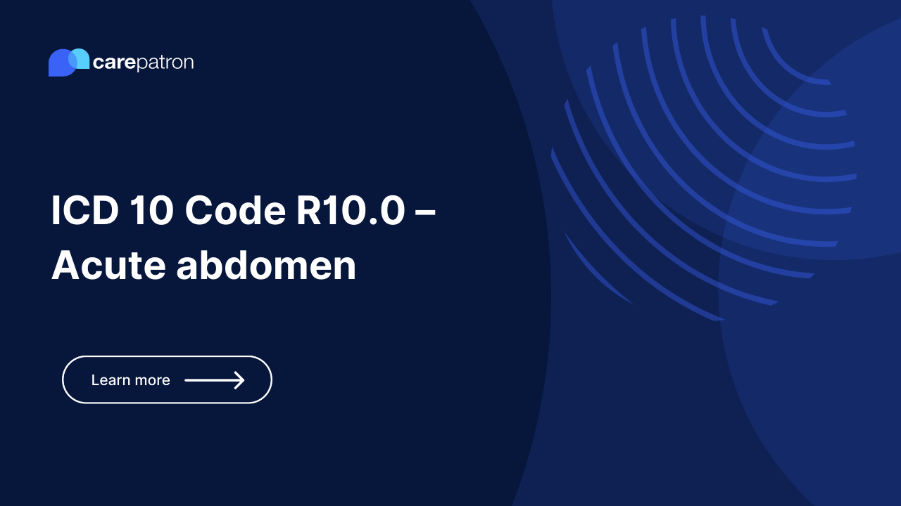 R10.0 Acute abdomen ICD10CM