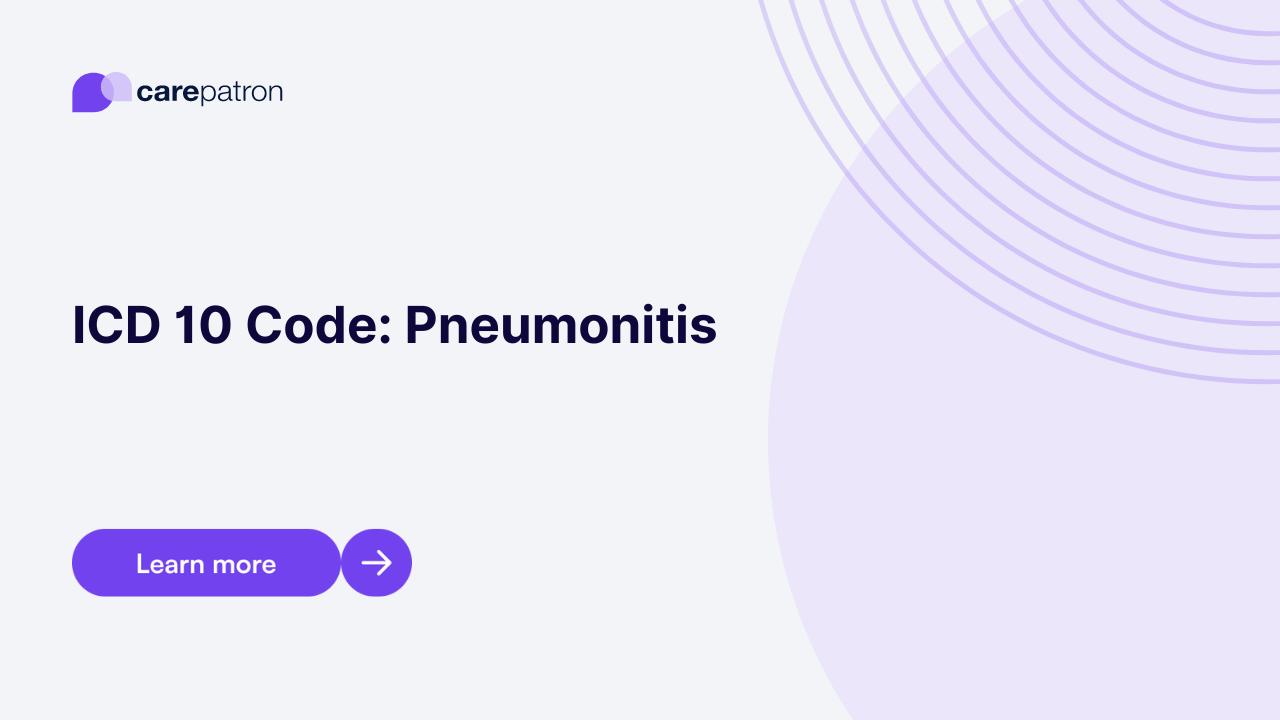 Pneumonitis ICD10CM Codes 2023