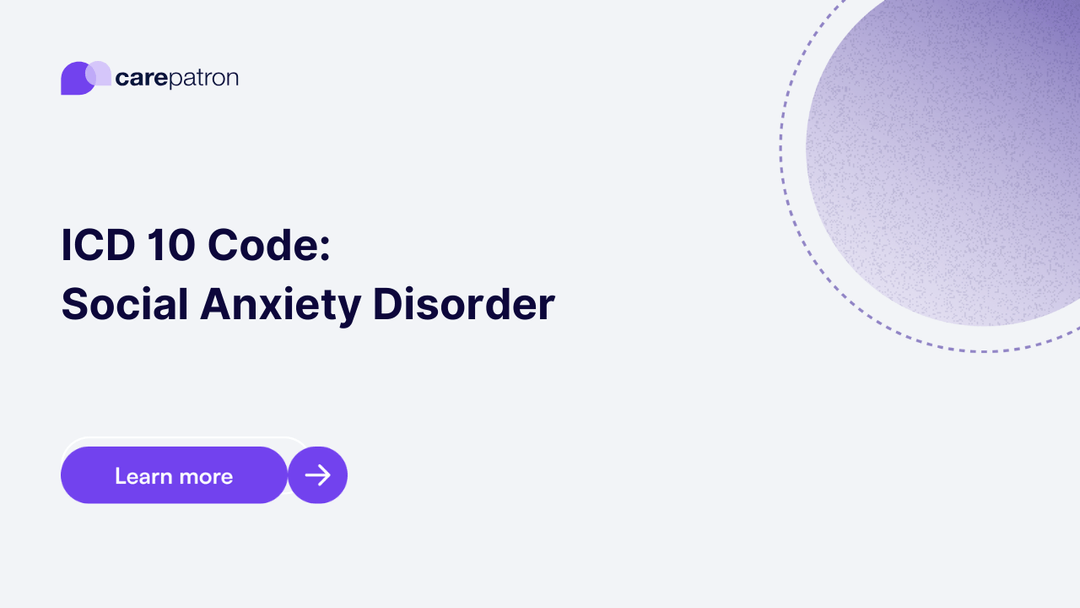 Social Anxiety Disorder ICD10CM Codes 2023
