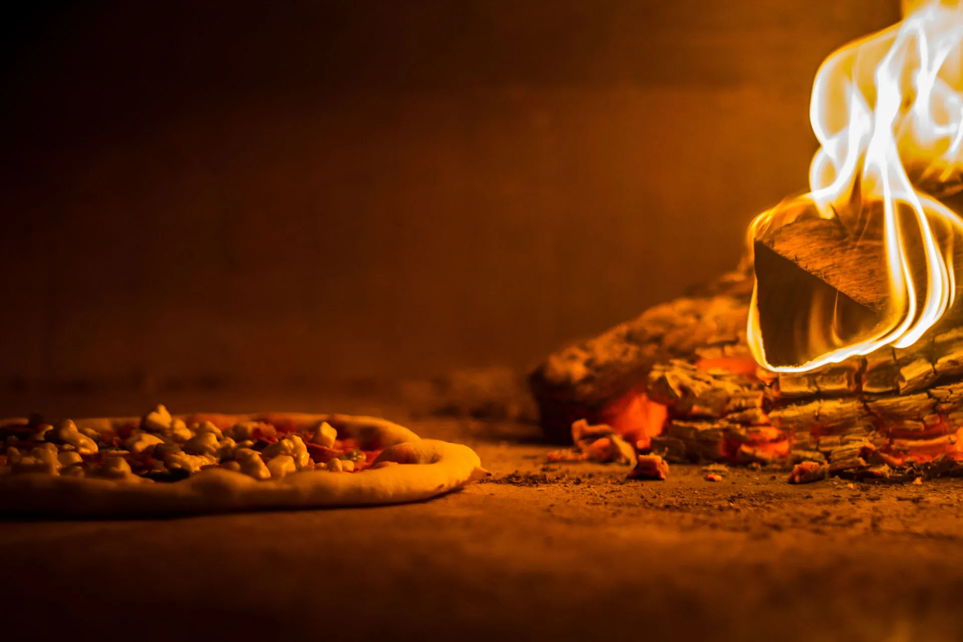 Wood fired pizza