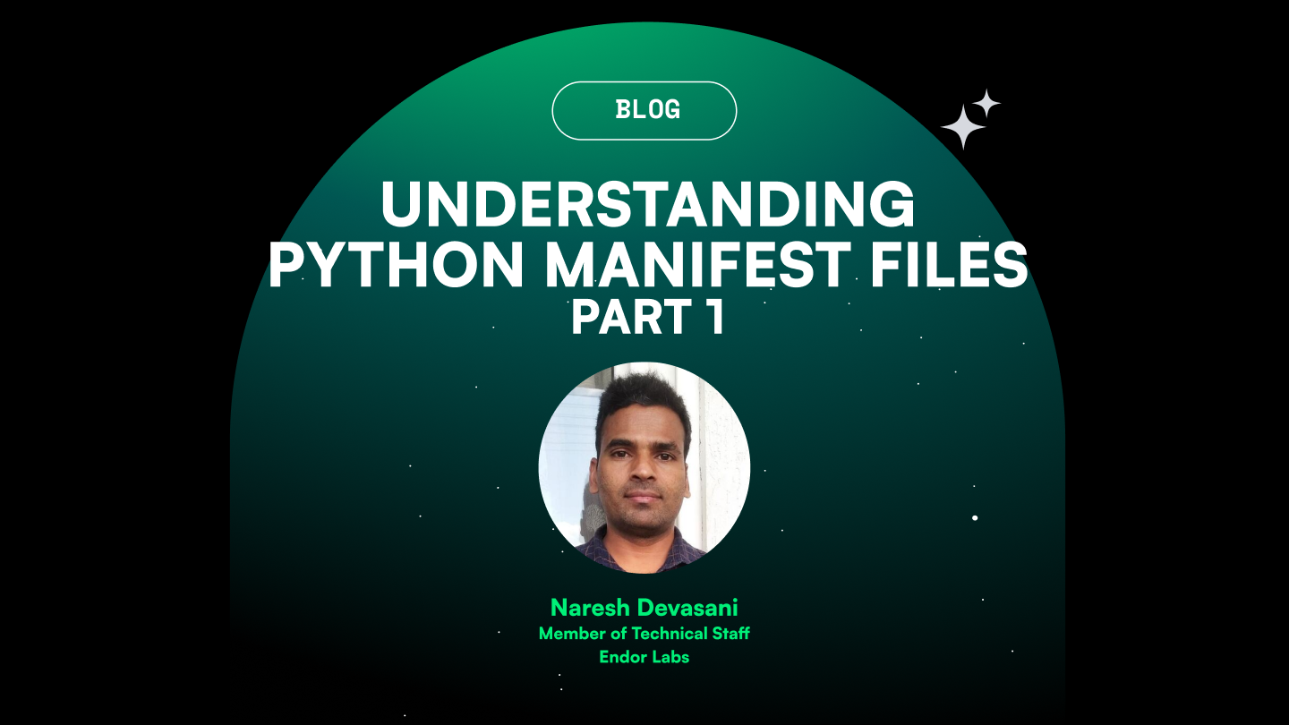 Understanding Python Manifest Files