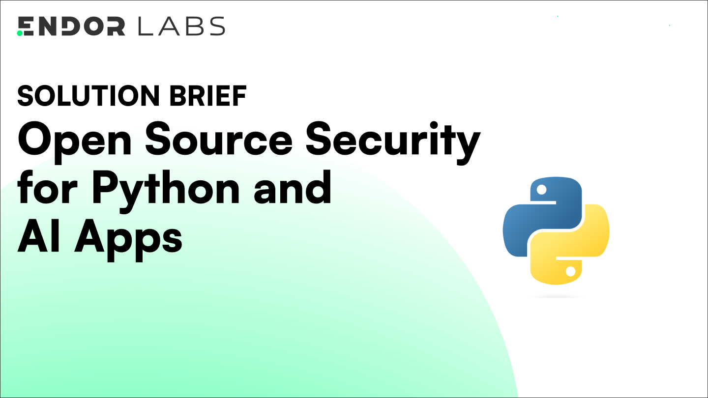 Open Source Security for Python and AI Apps | Solution Brief ...