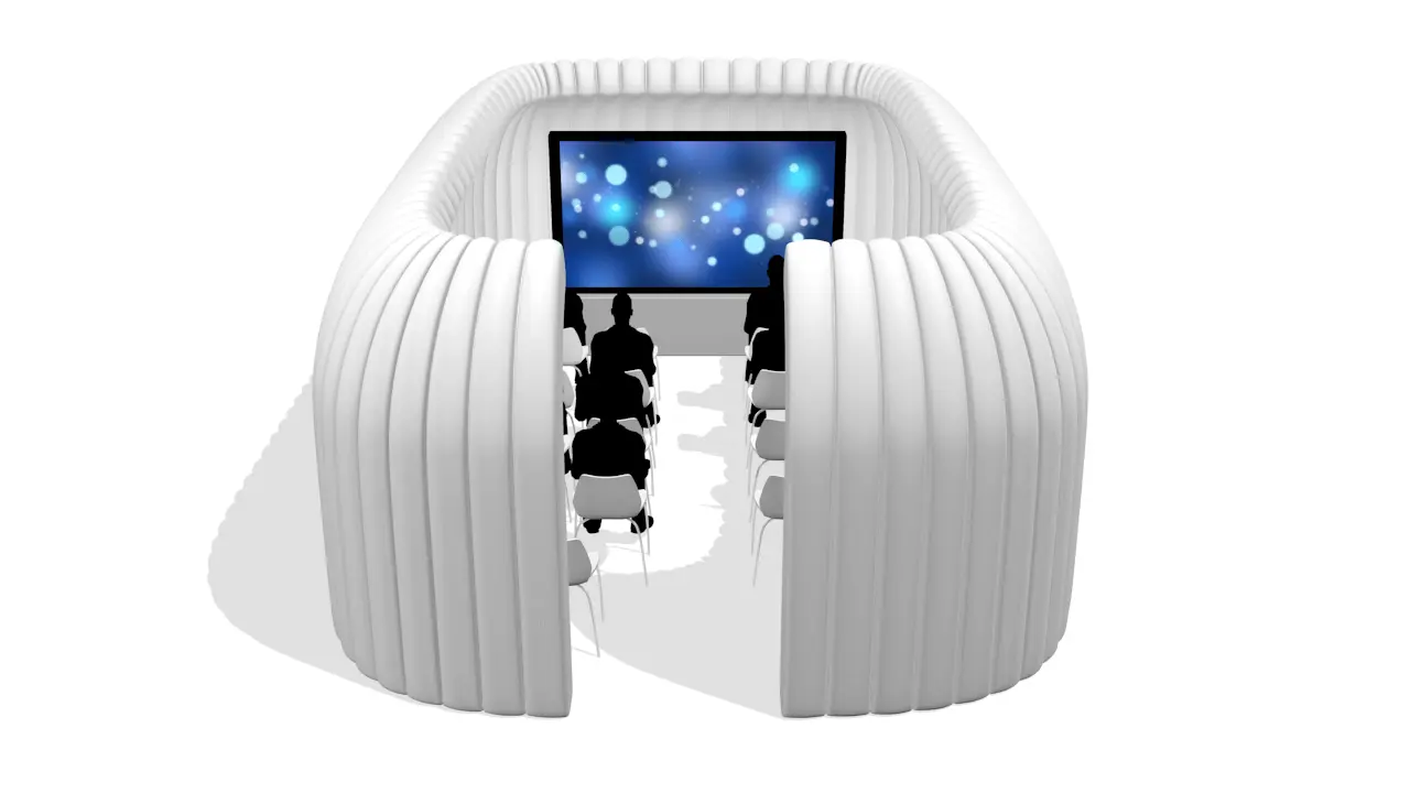Rent an inflatable tunnel? Tunnel in any length - QuickSpace