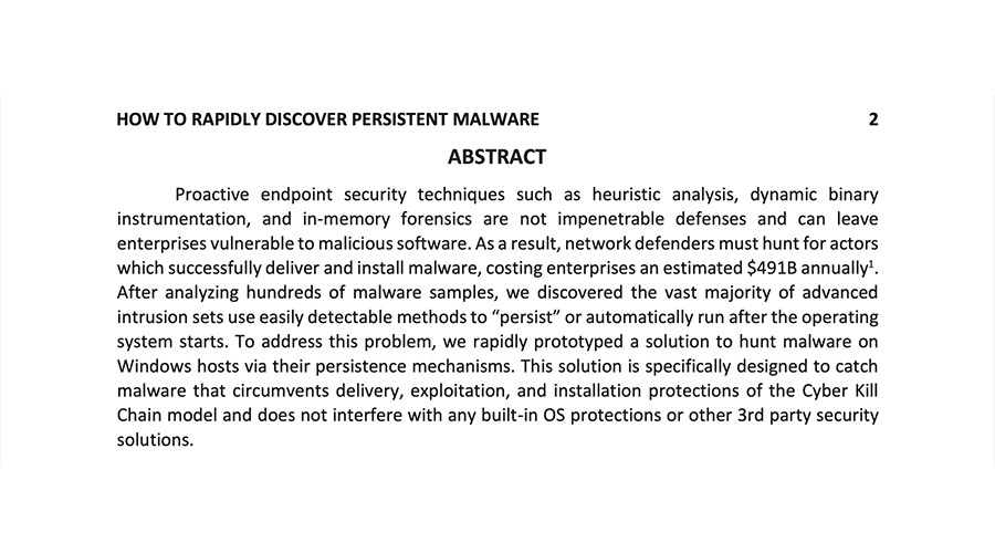 What Is a Persistent Foothold?