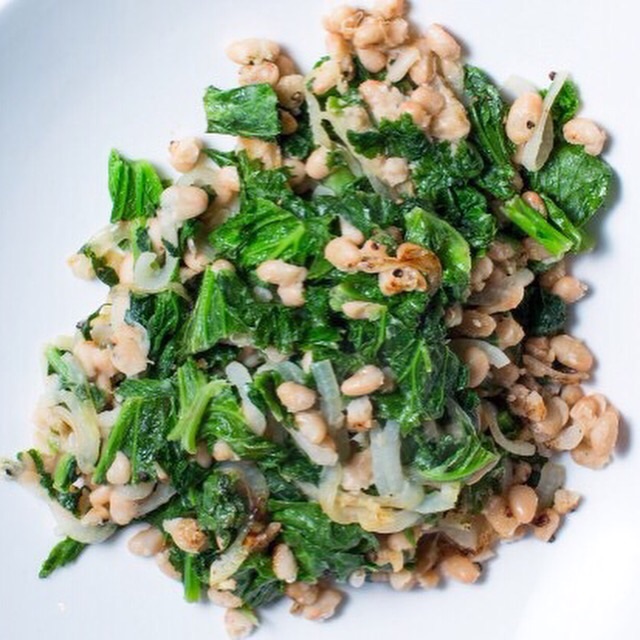Cannellini Beans and Mustard Greens Recipe from Sam The Cooking Guy