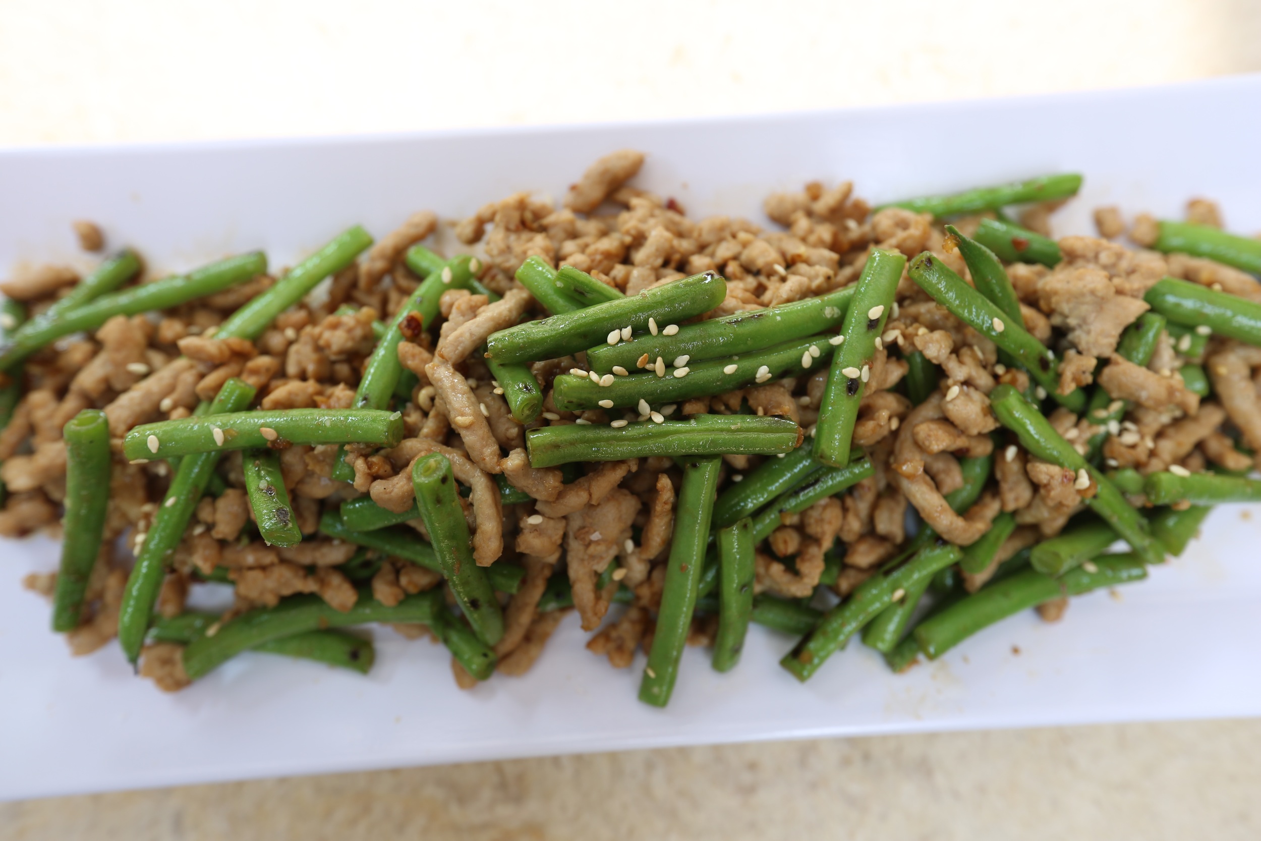 Chinese Green Beans & Pork Recipe from Sam The Cooking Guy