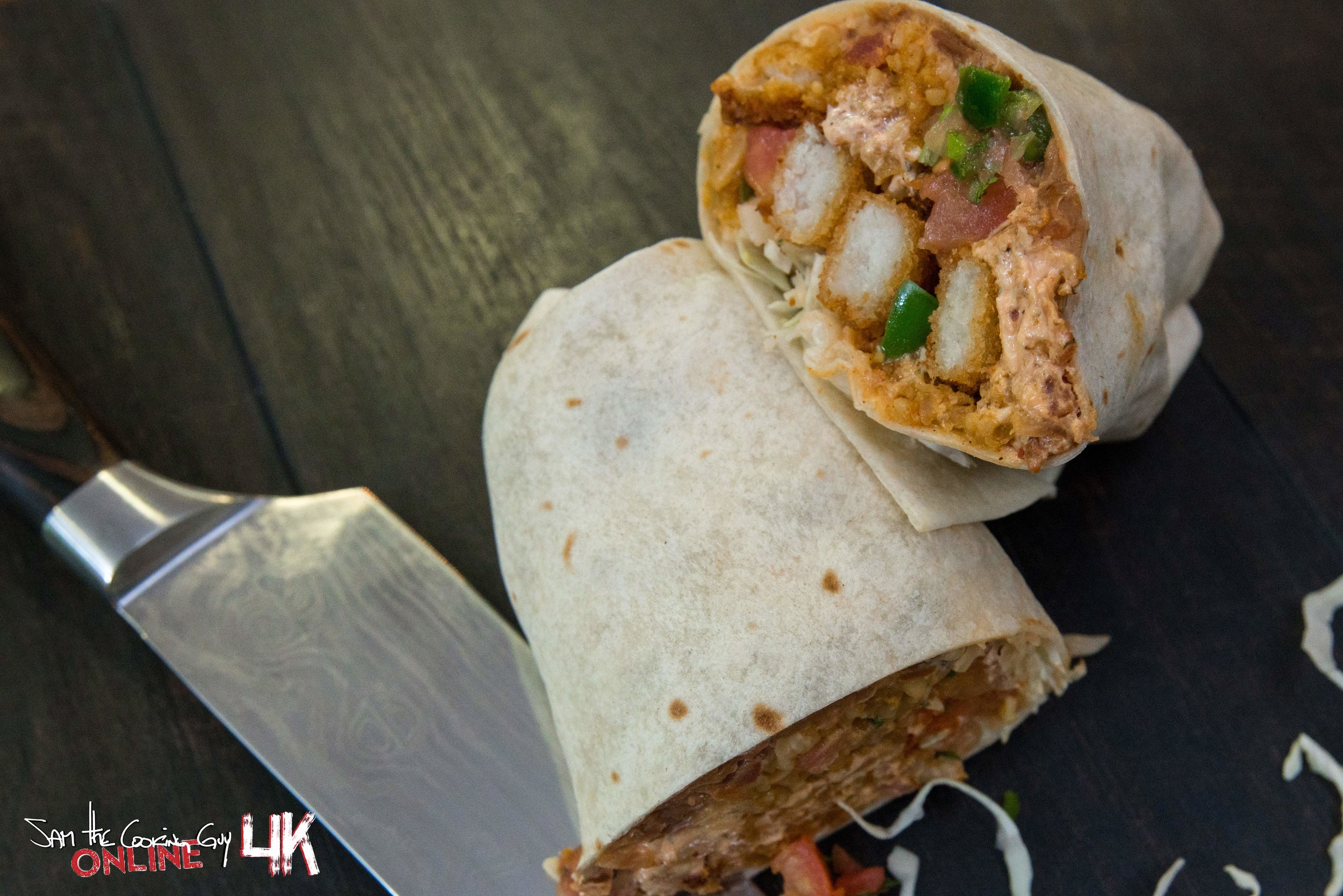 Fish Stick Burrito Recipe from Sam The Cooking Guy