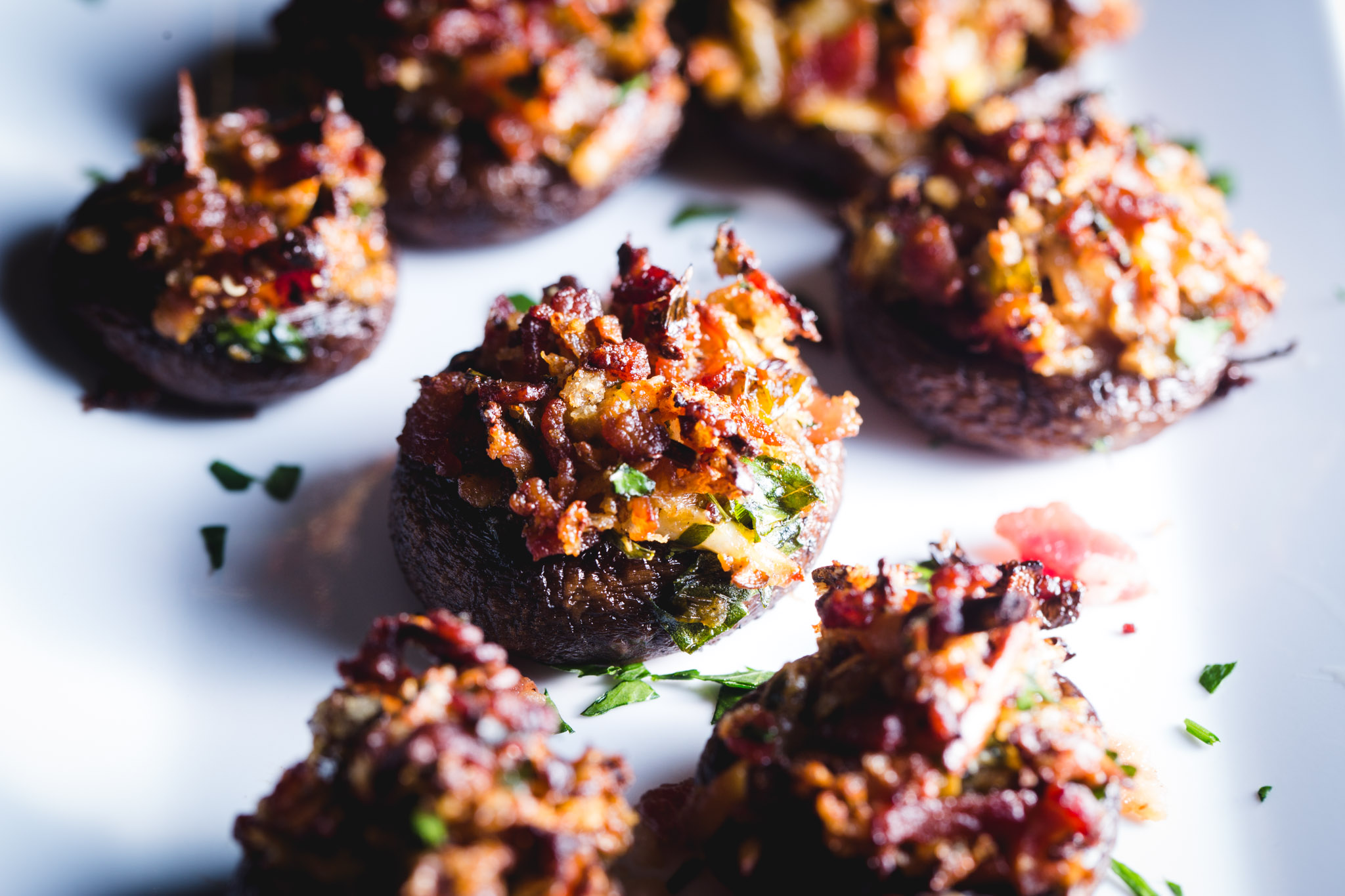 Bacon Stuffed Mushrooms Recipe from Sam The Cooking Guy