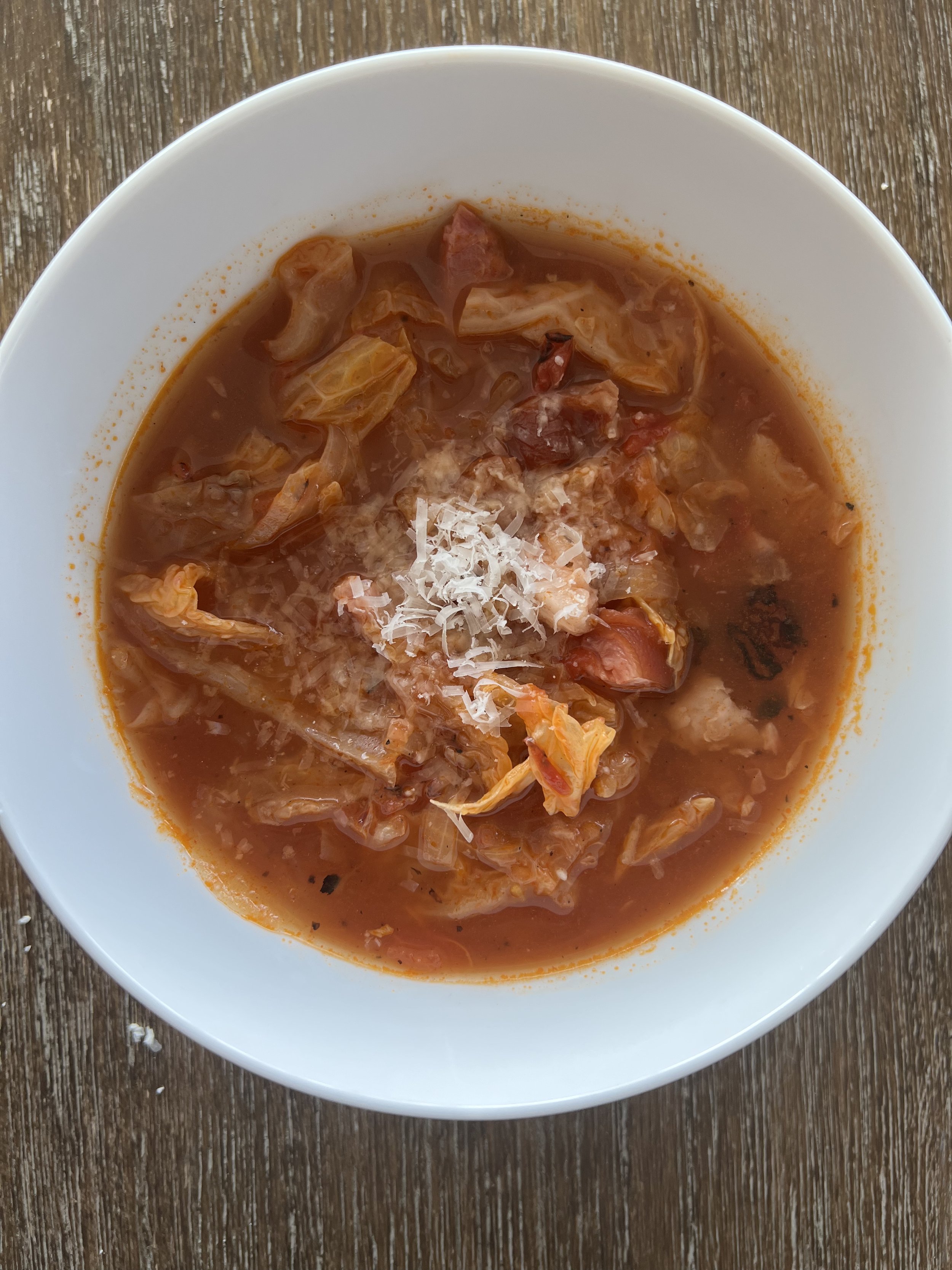 Cabbage & Tomato Soup Recipe from Sam The Cooking Guy