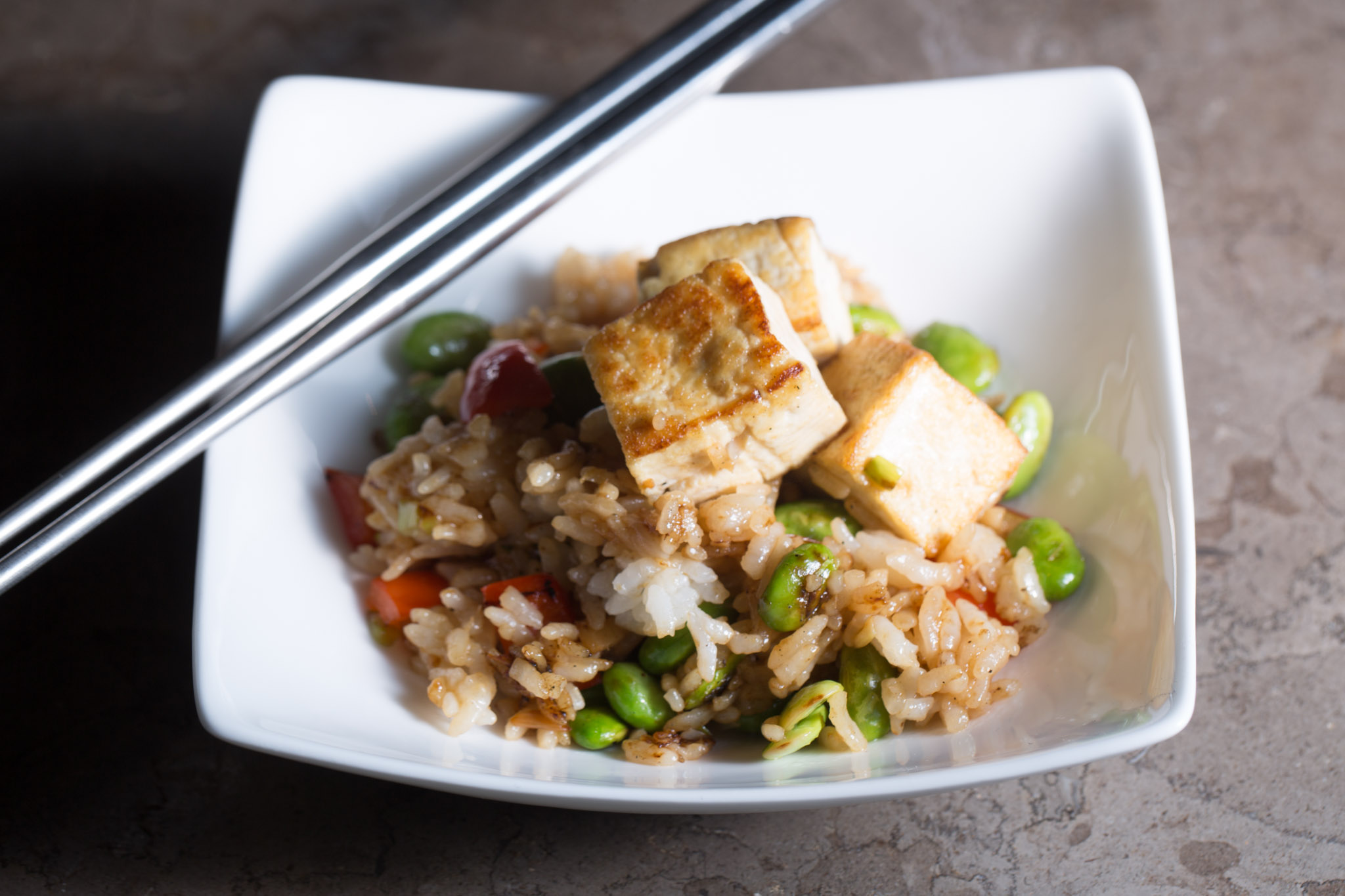 Tofu & Edamame Fried Rice Recipe from Sam The Cooking Guy