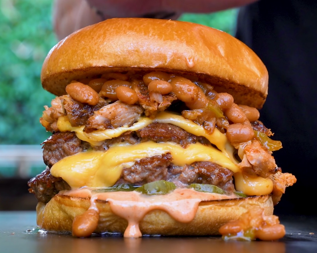 Barbecue Burger Recipe from Sam The Cooking Guy