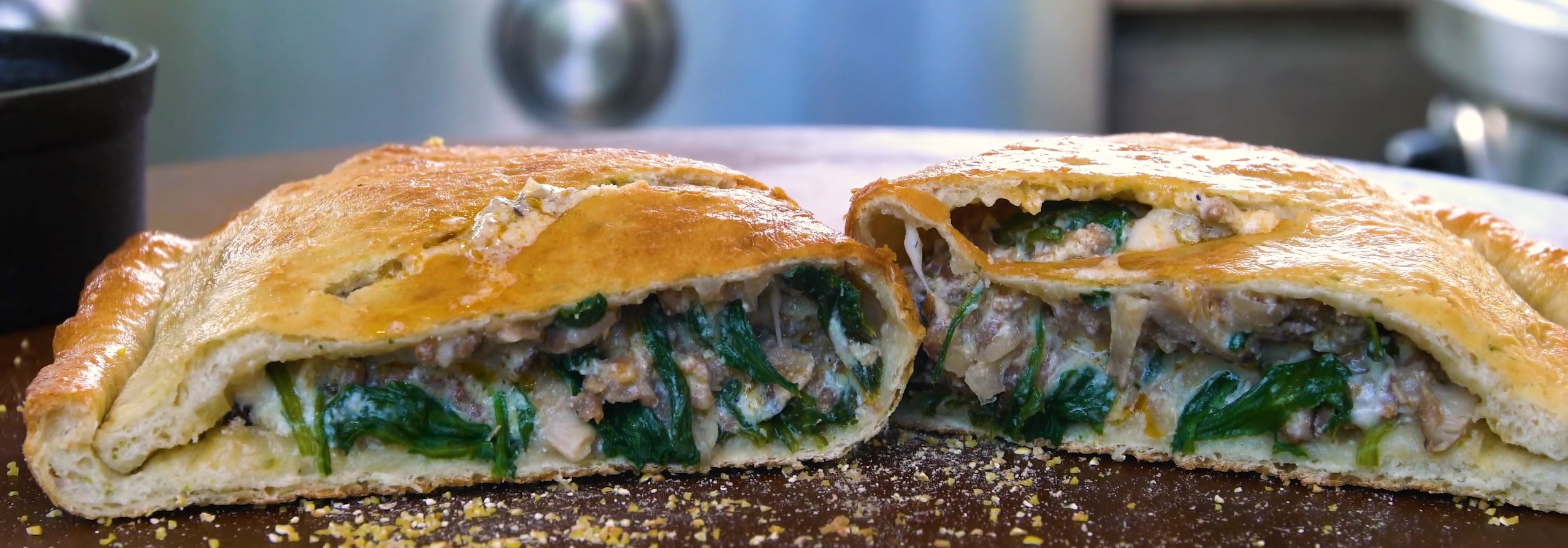 BBQ Chicken Calzone Recipe from Sam The Cooking Guy