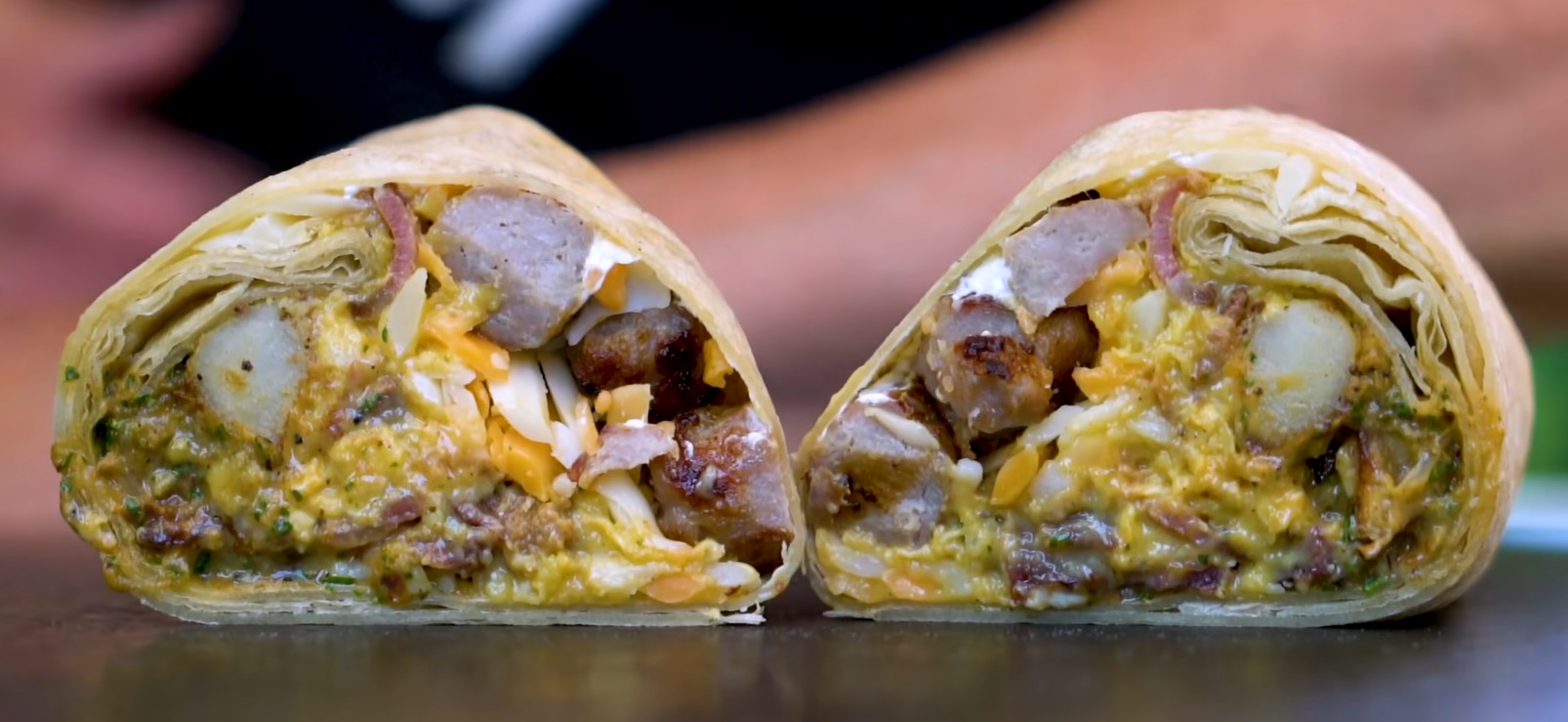 Breakfast Wrap Recipe from Sam The Cooking Guy