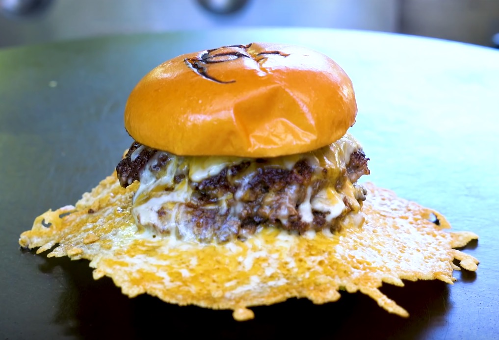 Cheese Skirt Burger Recipe from Sam The Cooking Guy