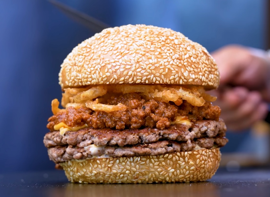 Chili Cheeseburger Recipe from Sam The Cooking Guy
