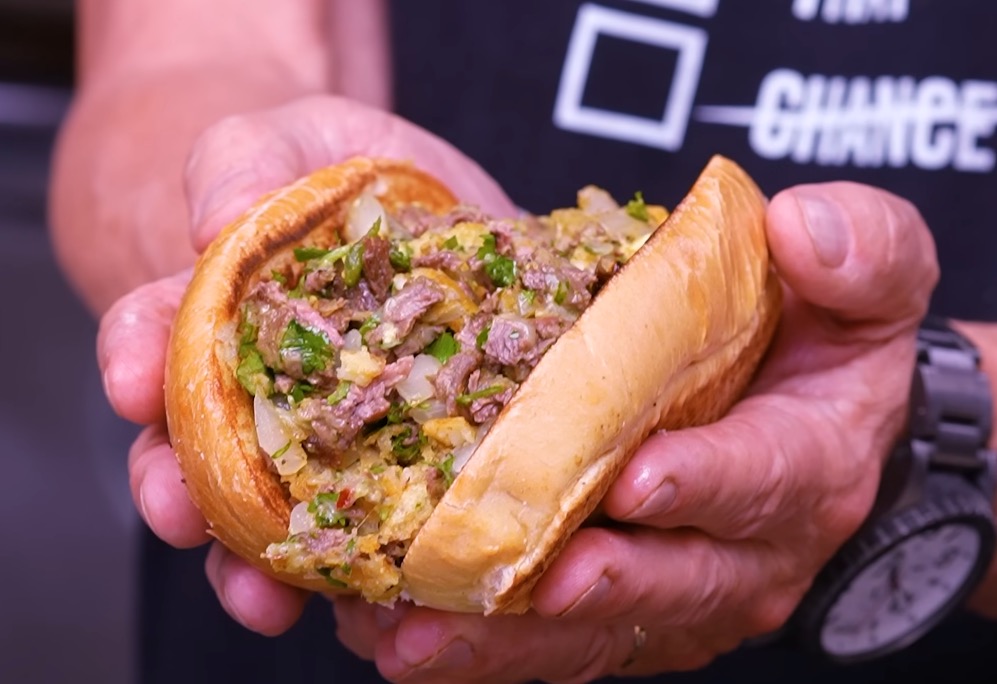 Chopped Carne Asada Sub Sandwich Recipe from Sam The Cooking Guy