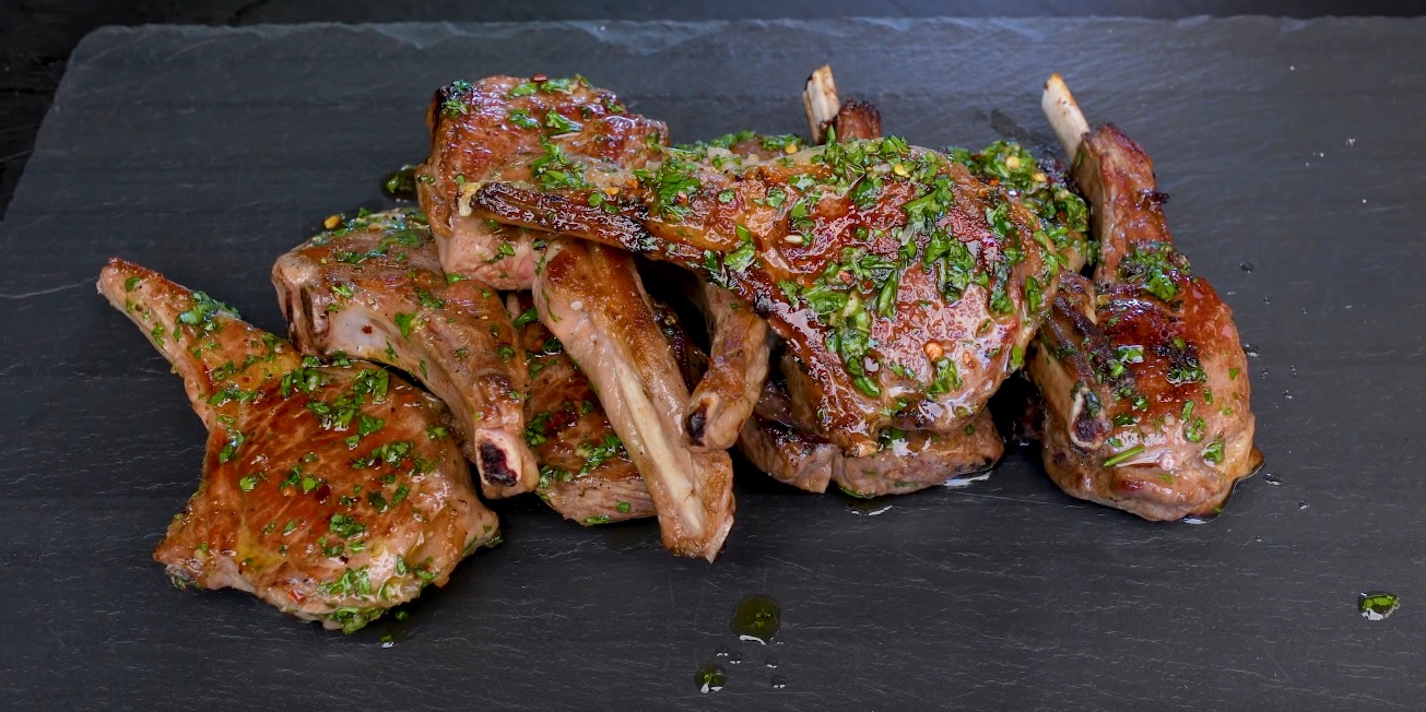 Grilled Lamb Chops Recipe from Sam The Cooking Guy