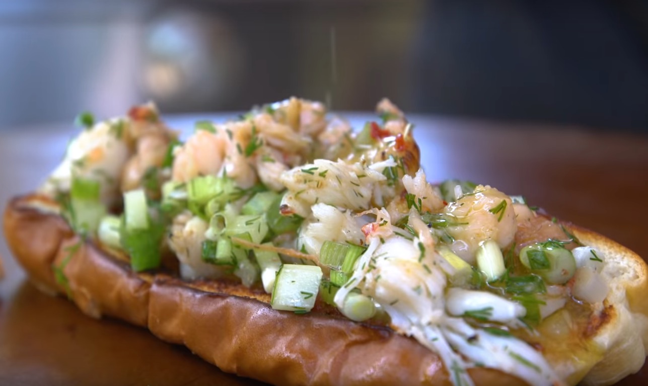 Grilled Lobster Roll Recipe from Sam The Cooking Guy