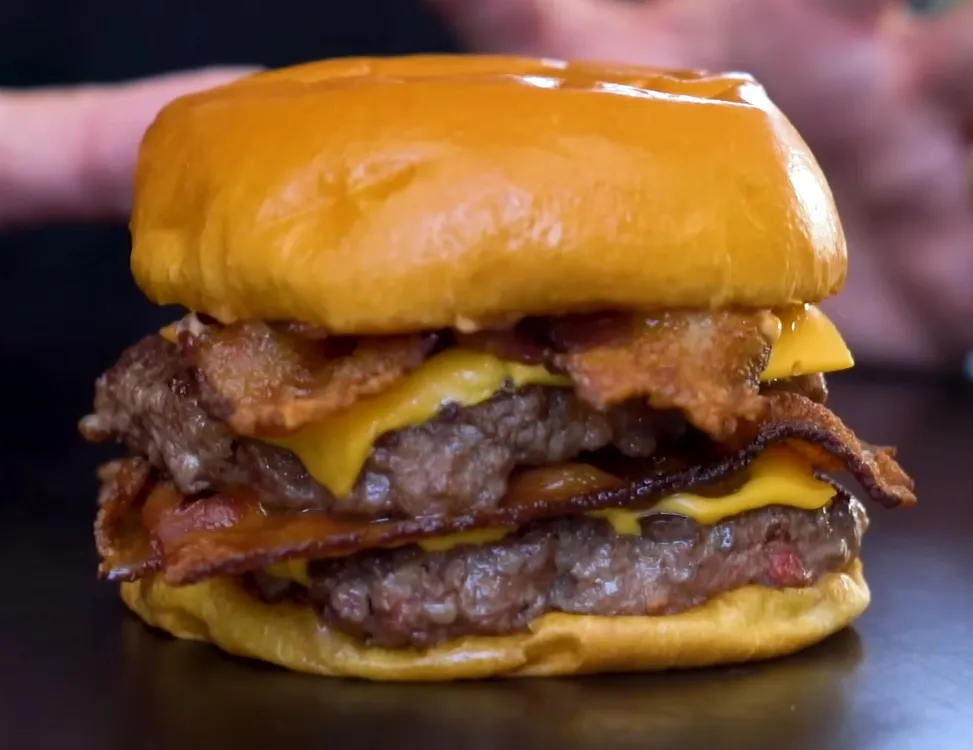 Homemade Wendy's Bacon Baconator Recipe from Sam The Cooking Guy