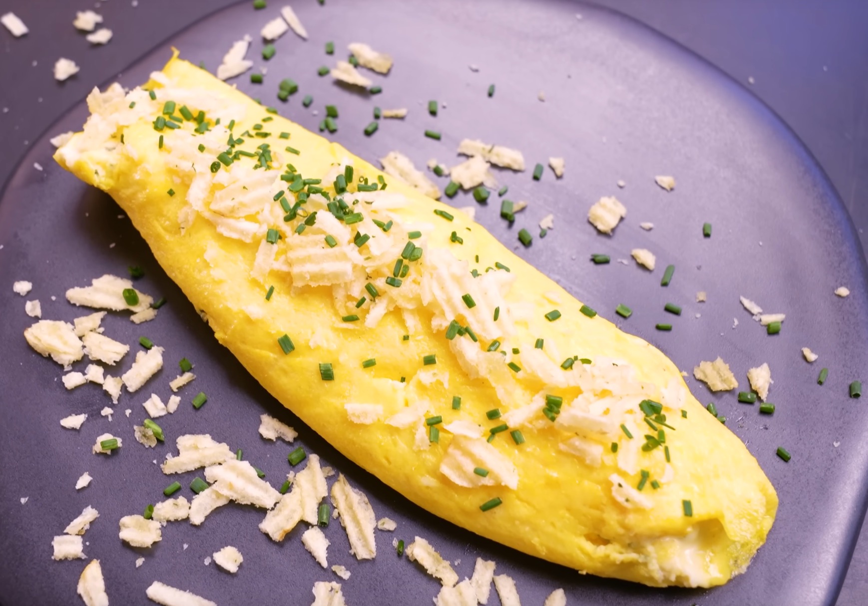 Potato Chip Omelette Recipe from Sam The Cooking Guy