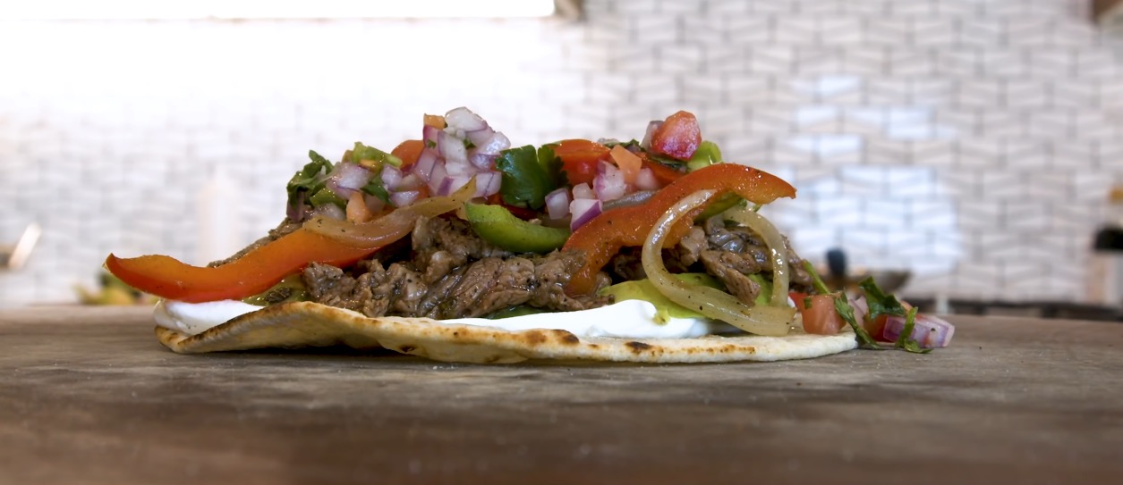 Steak Fajitas Recipe from Sam The Cooking Guy