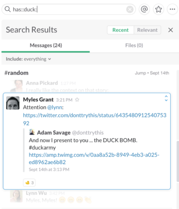 Slack search