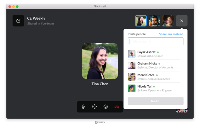 Making a voice or video call