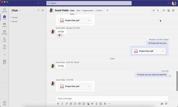 Easily start a meeting using Microsoft Teams clickable icons
