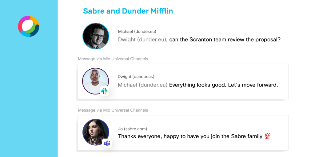 Stay in Webex Teams and chat with Microsoft Teams and Slack users