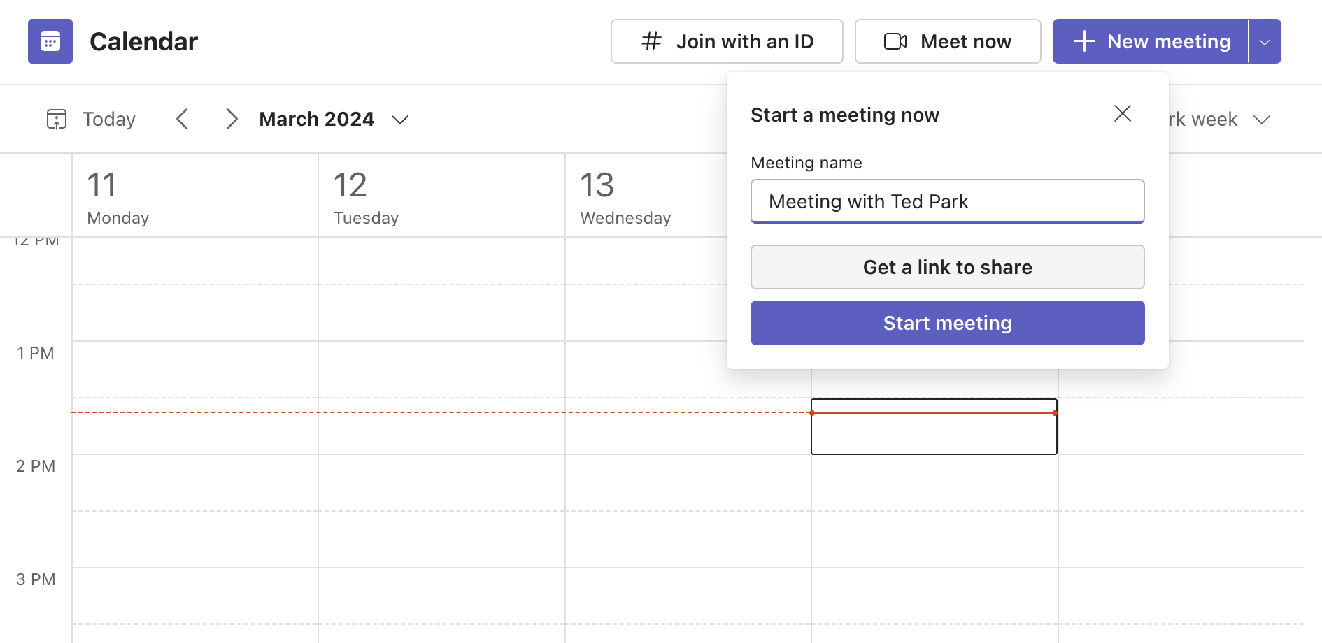 Get a link to share with attendees