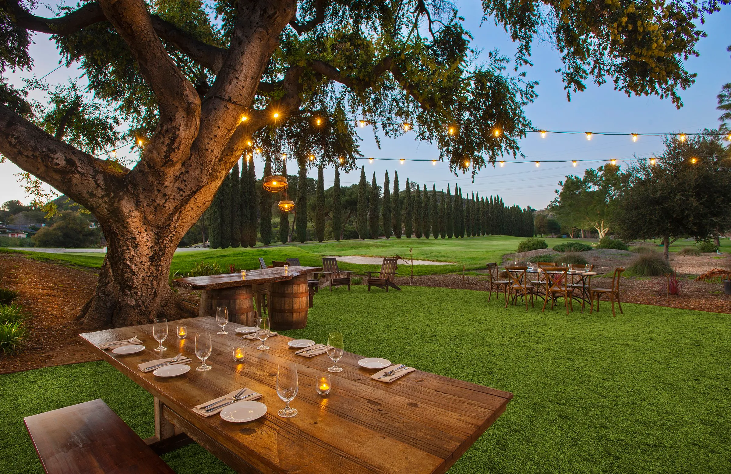 outdoor private event space at Chevy Chase