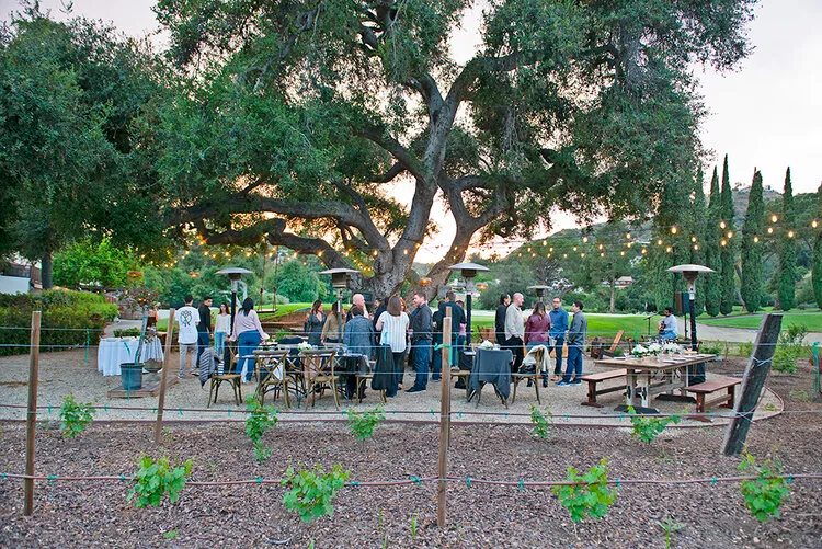 outdoor private event space at Chevy Chase