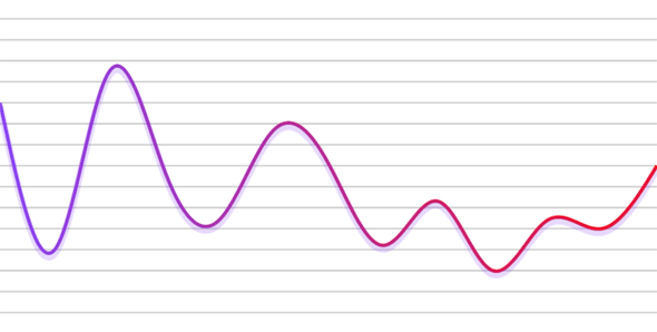 lineChart curve shadow gradient