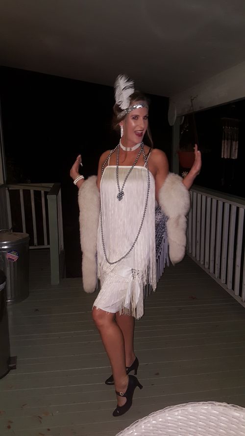 Happy customers dressed up in our costumes.