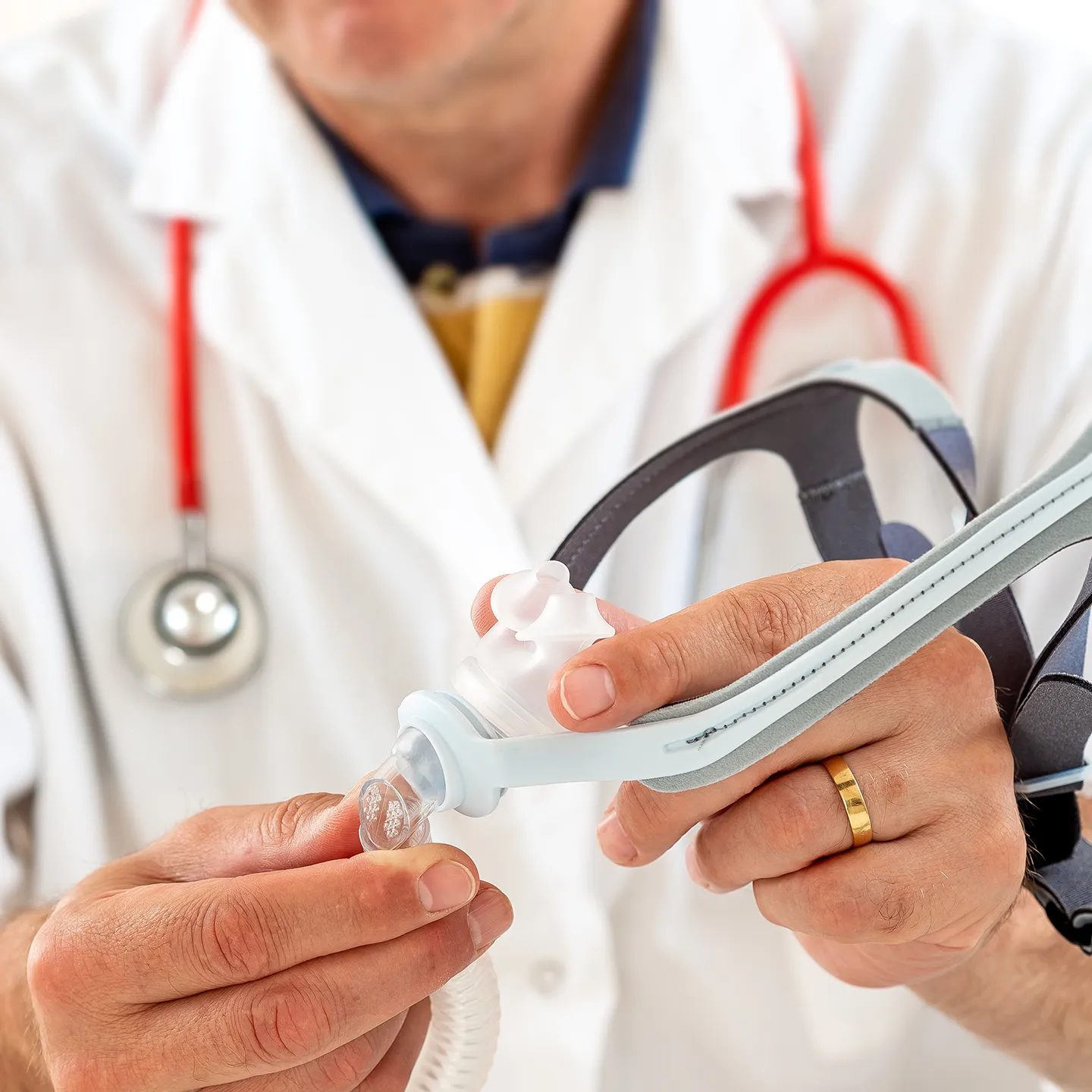 a dentist with a sleep apnea device