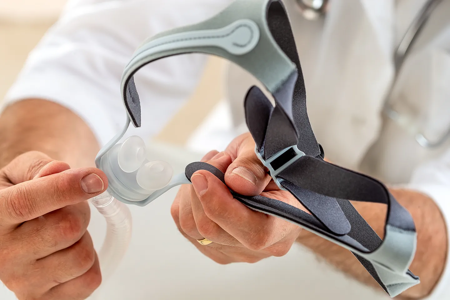 a dentist with a sleep apnea device