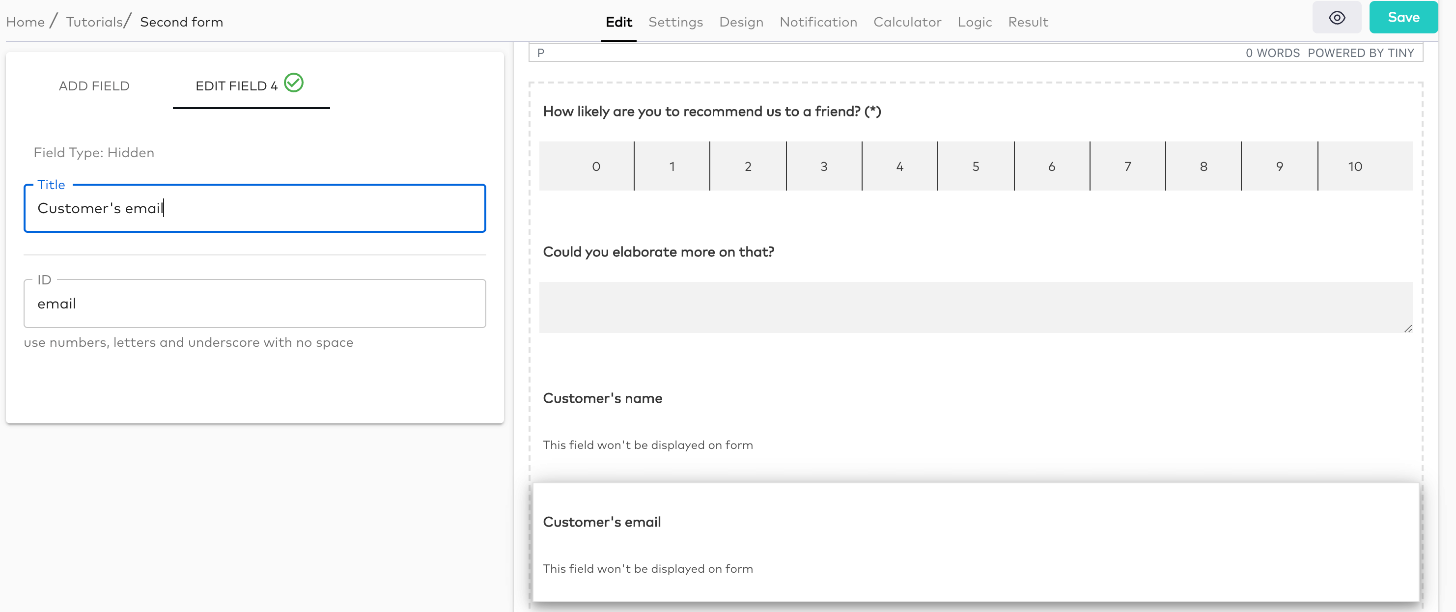 How to send data from one form to another - Formaloo