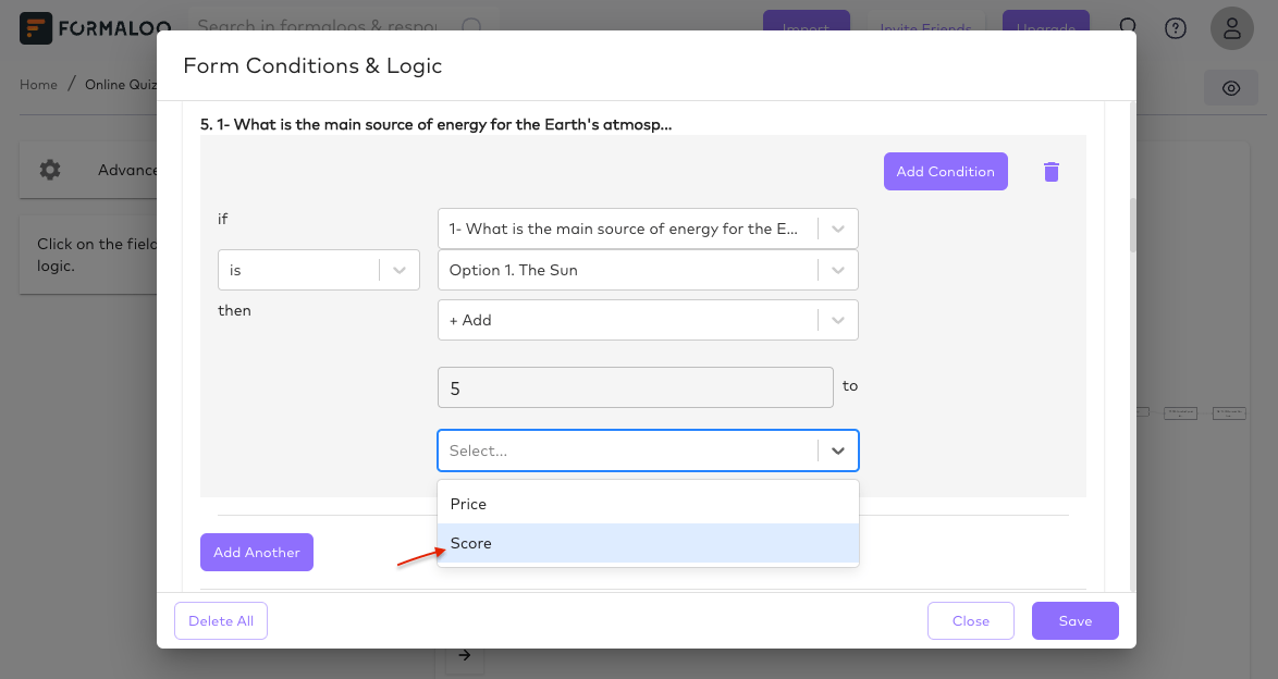 self grading quiz forms