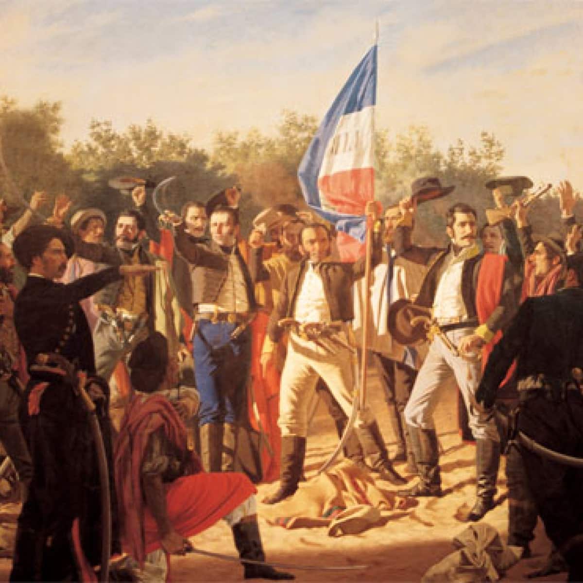 Landing of the 33 Patriots Day 2024