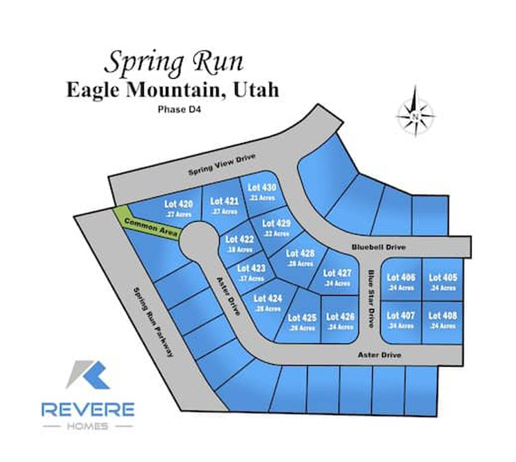 Spring Run Estates in Eagle Mountain, Utah Revere Homes, Utah