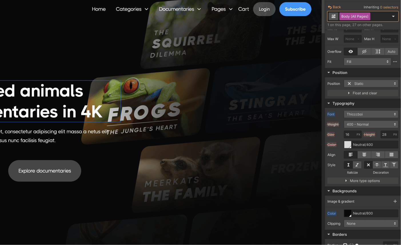 Start Here - Streaming X - Webflow Ecommerce website template