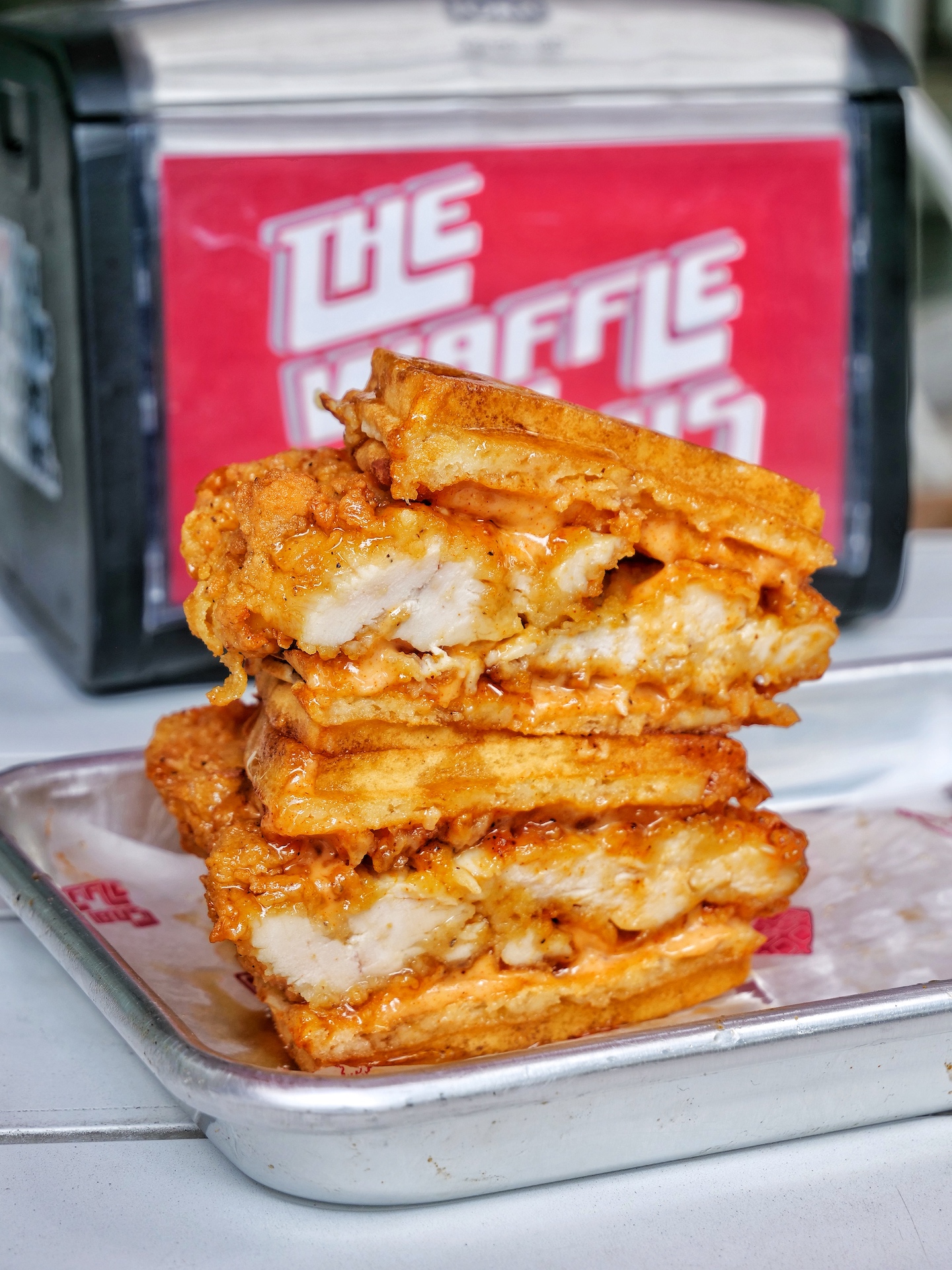 Best Chicken and Waffles in Houston The Waffle Bus Houston Hotspots