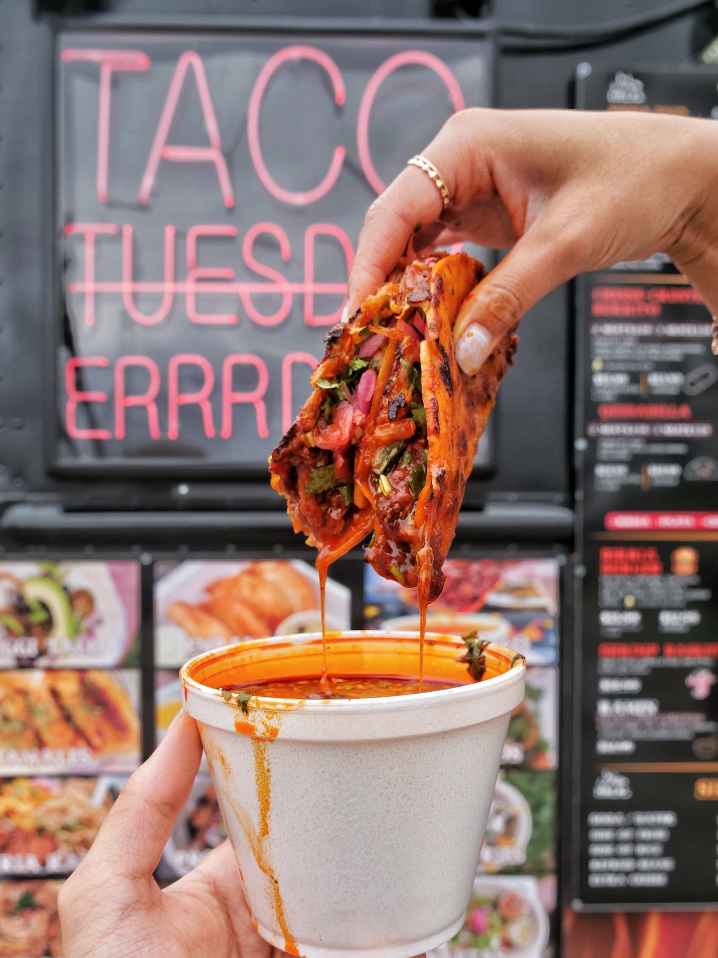 New Location with New Menu Items at MustTry Taco Food Truck Taco