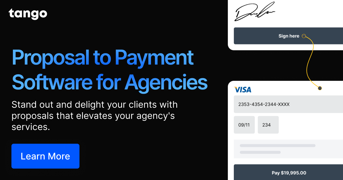 Tango - Smart Proposals for Digital Agencies