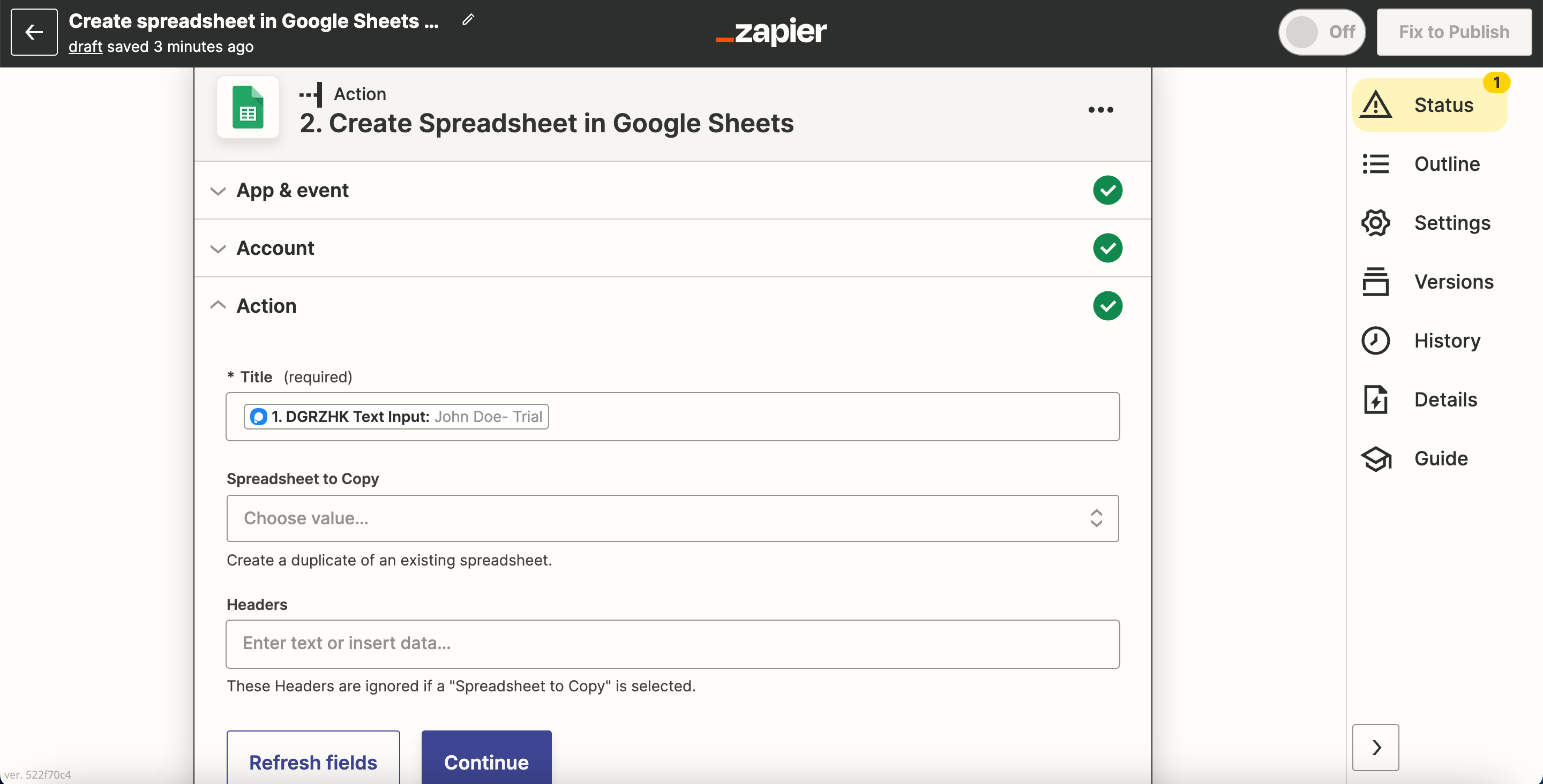 action zapier ps