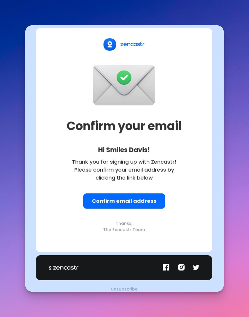 Confirmation Email: 25 Email Examples, Templates & Tips