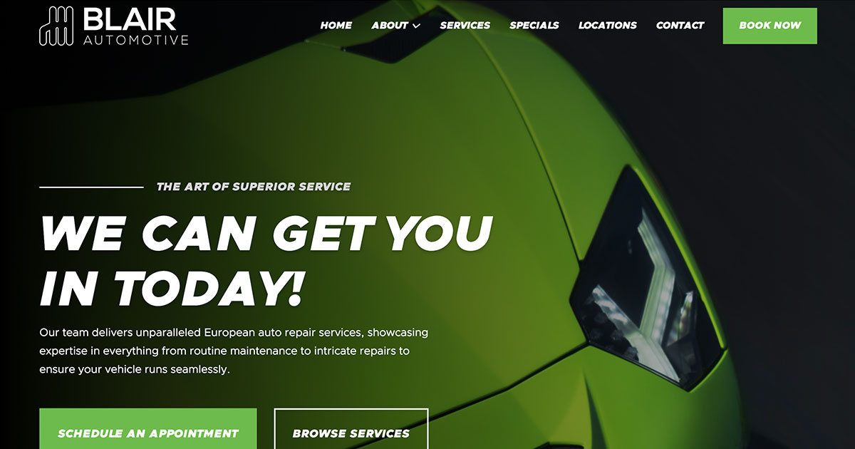 European Auto Repair Dallas, TX Blair Automotive