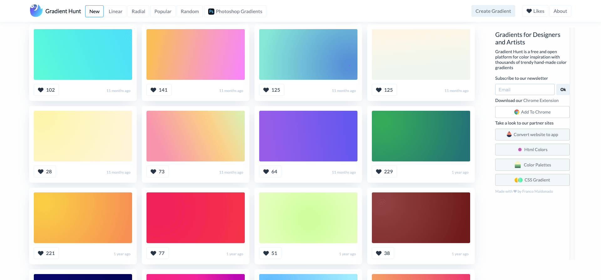 Gradient Hunt-gradient tool